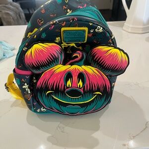 Loungefly Multicolor Mickey Kids Backpack- Disney Halloween